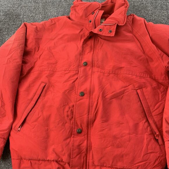 Vintage Cabela’s Gore-Tex Down Jacket Women’s Medium Red Zipped Pockets 90s - Picture 4 of 12
